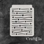 Stencil 0243, 15x20 cm x 0,35 mm, semi-translucent