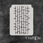 Stencil 0248, 15x20 cm x 0,35 mm, semi-translucent