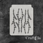 Stencil 0252, 15x20 cm x 0,35 mm, semi-translucent