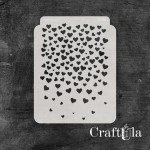 Stencil 0254, 15x20 cm x 0,35 mm, semi-translucent