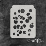 Stencil 0257, 15x20 cm x 0,35 mm, semi-translucent