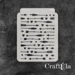 Stencil 0258, 15x20 cm x 0,35 mm, semi-translucent