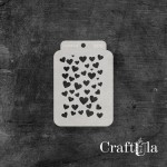 Stencil ATC 270, 8x11,5 cm x 0,35 mm, semi-translucent