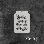 Stencil ATC 271, 8x11,5 cm x 0,35 mm, semi-translucent