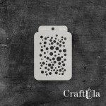 Stencil ATC 274, 8x11,5 cm x 0,35 mm, semi-translucent