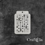 Stencil ATC 275, 8x11,5 cm x 0,35 mm, semi-translucent