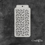 Stencil 027T – Pine tree, 8x16 cm x 0,35 mm, semi-translucent