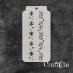 Stencil 0282, 8x16 cm x 0,35 mm, semi-translucent