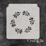 Stencil 0283, 15x16 cm x 0,35 mm, semi-translucent