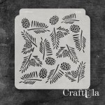 Stencil 0284, 15x16 cm x 0,35 mm, semi-translucent