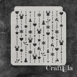 Stencil 0286, 15x16 cm x 0,35 mm, semi-translucent