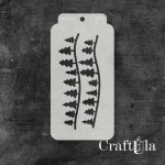 Stencil 0292, 8x16 cm x 0,35 mm, semi-translucent