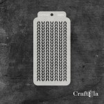 Stencil 029T – Dashes, 8x16 cm x 0,35 mm, semi-translucent