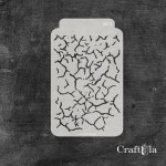 Stencil 073 – Crackles, 11x16 cm x 0,35 mm, semi-translucent