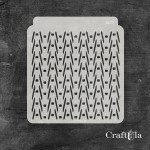 Stencil 077 – Dots and Dashes, 15x16 cm x 0,35 mm, semi-translucent