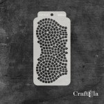 Stencil 095 – Paving Stones, 8x16 cm x 0,35 mm, semi-translucent