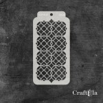 Stencil 103 – Circles, 8x16 cm x 0,35 mm, semi-translucent