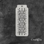 Stencil 107 – Border, 6,5x16 cm x 0,35 mm, semi-translucent