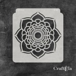 Stencil 122 – Napkin, 15x16 cm x 0,35 mm, semi-translucent