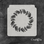 Stencil 124 – Twigs, 15x16 cm x 0,35 mm, semi-translucent