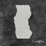 Stencil 134, 8x16 cm x 0,35 mm, semi-translucent