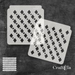 Set of stencils 3D – 149, Cards, 2 pcs, 15x16 cm x 0,35 mm, semi-translucent