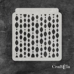 Stencil 172 – Oval, 15x16 cm x 0,35 mm, semi-translucent