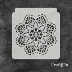 Stencil 174 – Napkin, 15x16 cm x 0,35 mm, semi-translucent