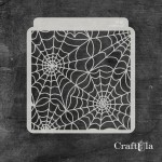 Stencil 181 – Spider’s Web, 15x16 cm x 0,35 mm, semi-translucent