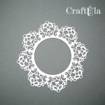 Chipboard Frame 0005S (dia approx. 9,5cm x0,15cm)