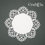 Chipboard Napkin 0007S (approx. 9,5x8,5x0,15cm)