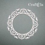 Chipboard Frame 0009L (dia approx. 14,5cm x0,15cm)