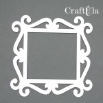 Set of Chipboard Frames 0012M (2 pcs, approx. 12x12x0,15cm)
