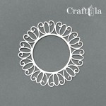 Set of Chipboard Frames 0014XS (4 pcs, dia approx. 6cm x0,15cm)