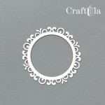 Set of Chipboard Frames 0016XS (4 pcs, dia approx. 6cm x0,15cm)