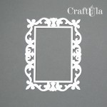 Set of Chipboard Frames 0017S (3 pcs, approx. 9x7x0,15cm)