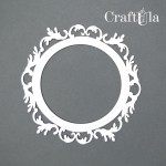 Set of Chipboard Frames 0019S (3 pcs, dia approx. 9cm x0,15cm)