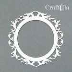 Set of Chipboard Frames 0019XS (4 pcs, dia approx. 6cm x0,15cm)