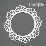 Chipboard Frame 0027L (dia approx. 14cm x0,15cm)