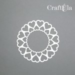 Set of Chipboard Frames 0030S (3 pcs, dia approx. 9cm x0,15cm)