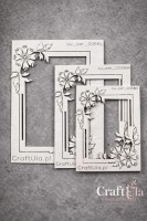 Set of Chipboard Frames 0066Z (3 pcs, approx. 14x10cm, 12x9cm, 9x6cm x0,15cm)