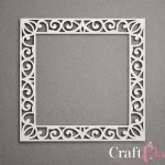 Set of Chipboard Frames 0071S (2 pcs, approx. 9x9x0,15cm)