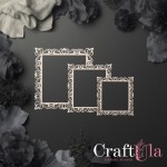 Set of Chipboard Frames 0088Z (3 pcs, approx. 14X14cm, 12x12cm, 9x9cm x0,15cm)