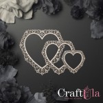 Set of Chipboard Frames 0093Z (3 pcs, dia approx. 14cm, 12cm, 9cm; x0,15cm)