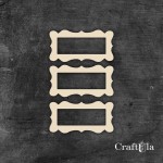 Set of Chipboard Frames 1443 (6 pcs, 4x8x0,15cm each)