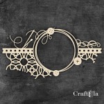 Chipboard Frame 1466 (approx. 15x7,5x0,15cm)