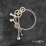 Chipboard Frame 1527 – Steampunk - (approx. 11x9x0,15cm)