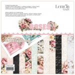 Paper Pad Dear Diary – Roses 30,5x30,5cm, 250 gsm (6 double-sided sheets, 12 designs, bonus design 30,5x30,5 cm on the cover)
