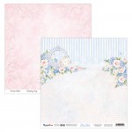 Double-sidedpaper 30,5x30,5cm Blue Belle - 02, 250 gsm (1 sheet)