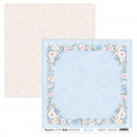 Double-sidedpaper 30,5x30,5cm Blue Belle - 04, 250 gsm (1 sheet)